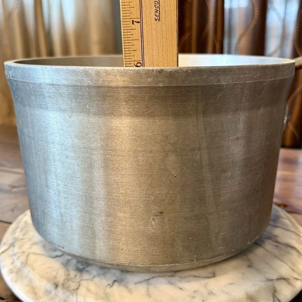 VTG 50s MCM Commercial 4109 Wear-Ever Aluminum Large 6.5 Quarts Pan Handle Pot